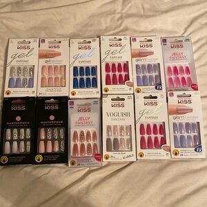 long kiss press on nails